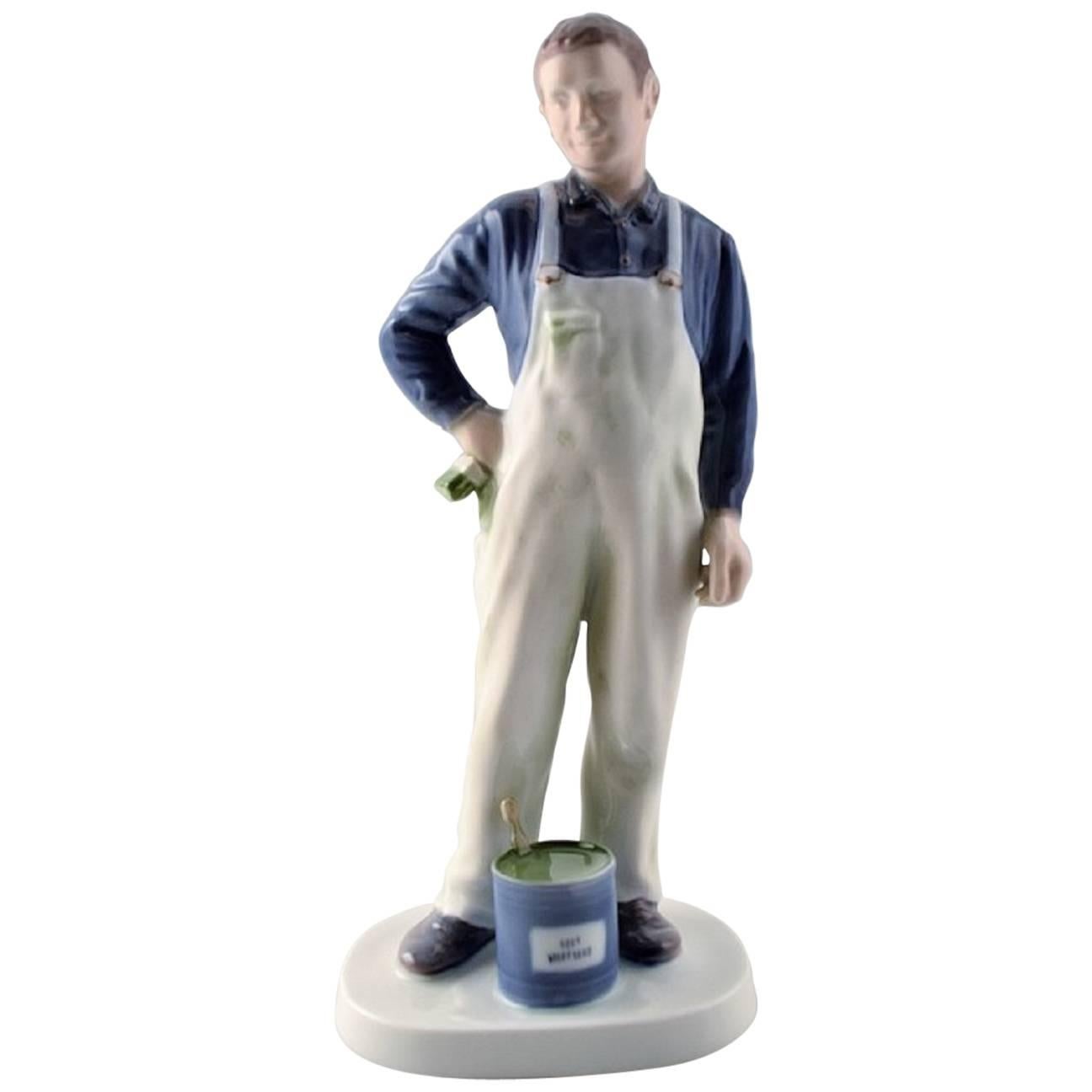 Rare Bing & Grondahl, B&G 2431 Craftsman, Painter For Sale