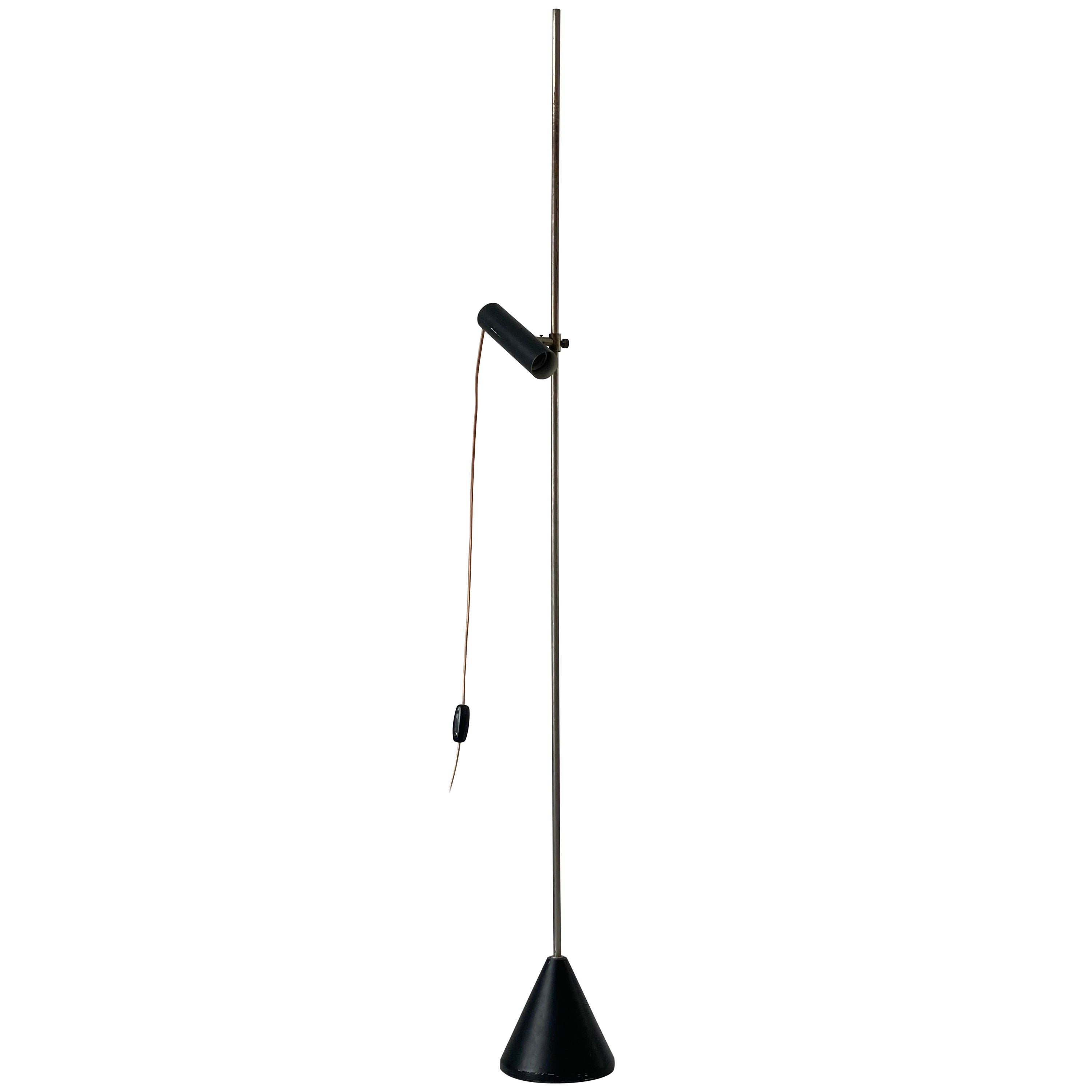 Adjustable Spot Floor Lamp, Attributed to Gino Sarfatti, 1960s, Italy