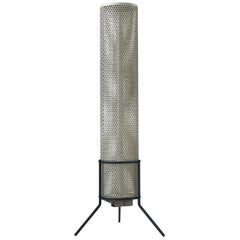 Lampadaire trépied cylindrique du milieu du siècle avec fluorescence, années 1950, Allemagne