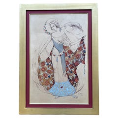 Léon BAKST (1866-1924), dancer with scarf,  1910