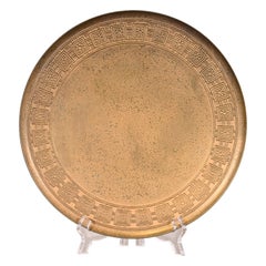 Tiffany Studios New York Bronze Doré Footed Plate