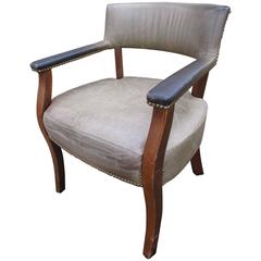 20th Century American Leather Armchair