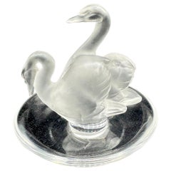 Lalique "Deux Cygnes" Swan ring / trinket dish