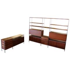 Hugh Acton Floating Wall Shelf Unit Room Divider and Credenza