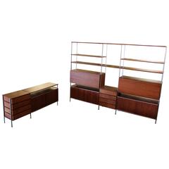 Hugh Acton Floating Wall Shelf Unit Room Divider and Credenza 