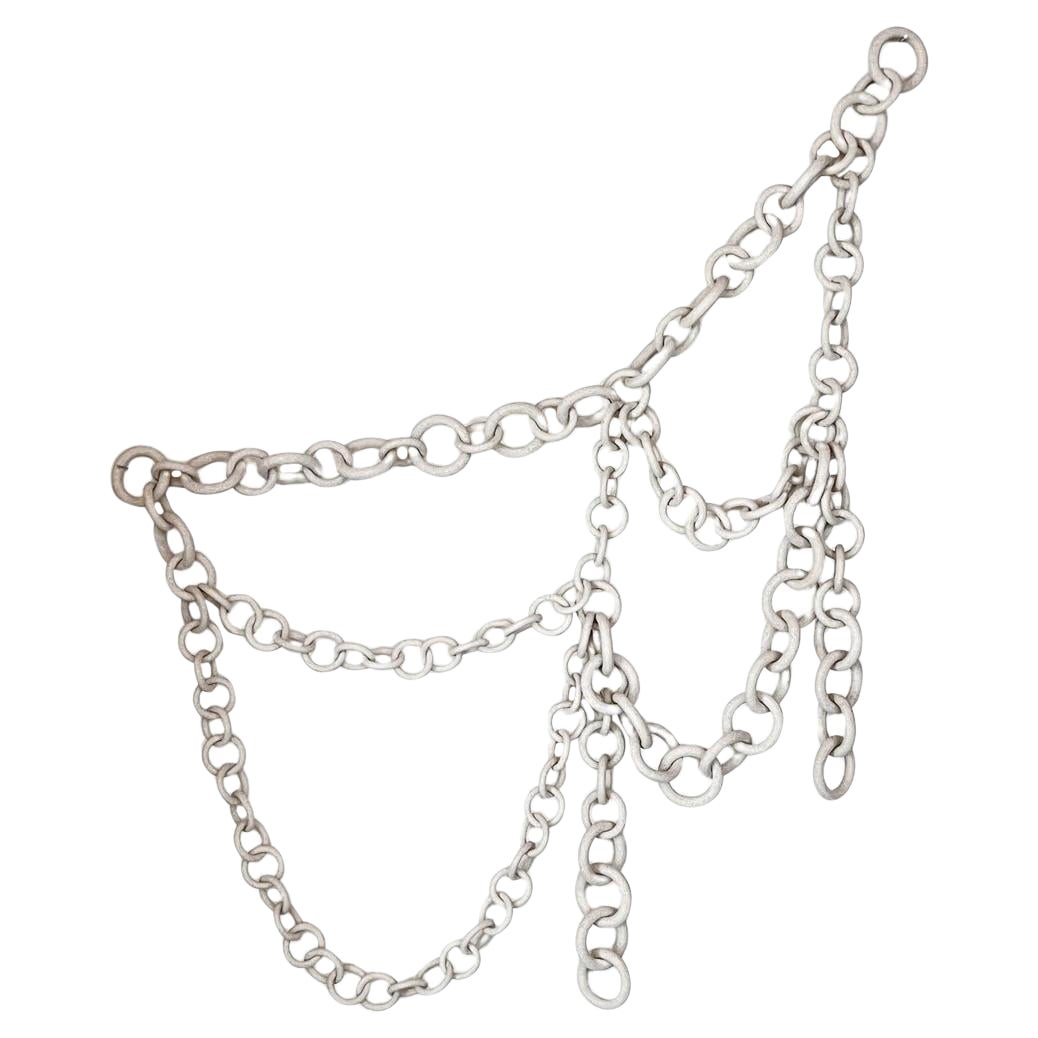 Organic modern Ceramic chain wall hanging