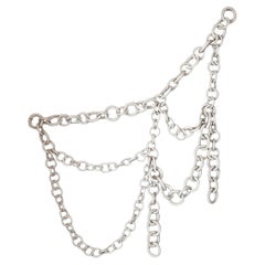 Organic modern Ceramic chain wall hanging
