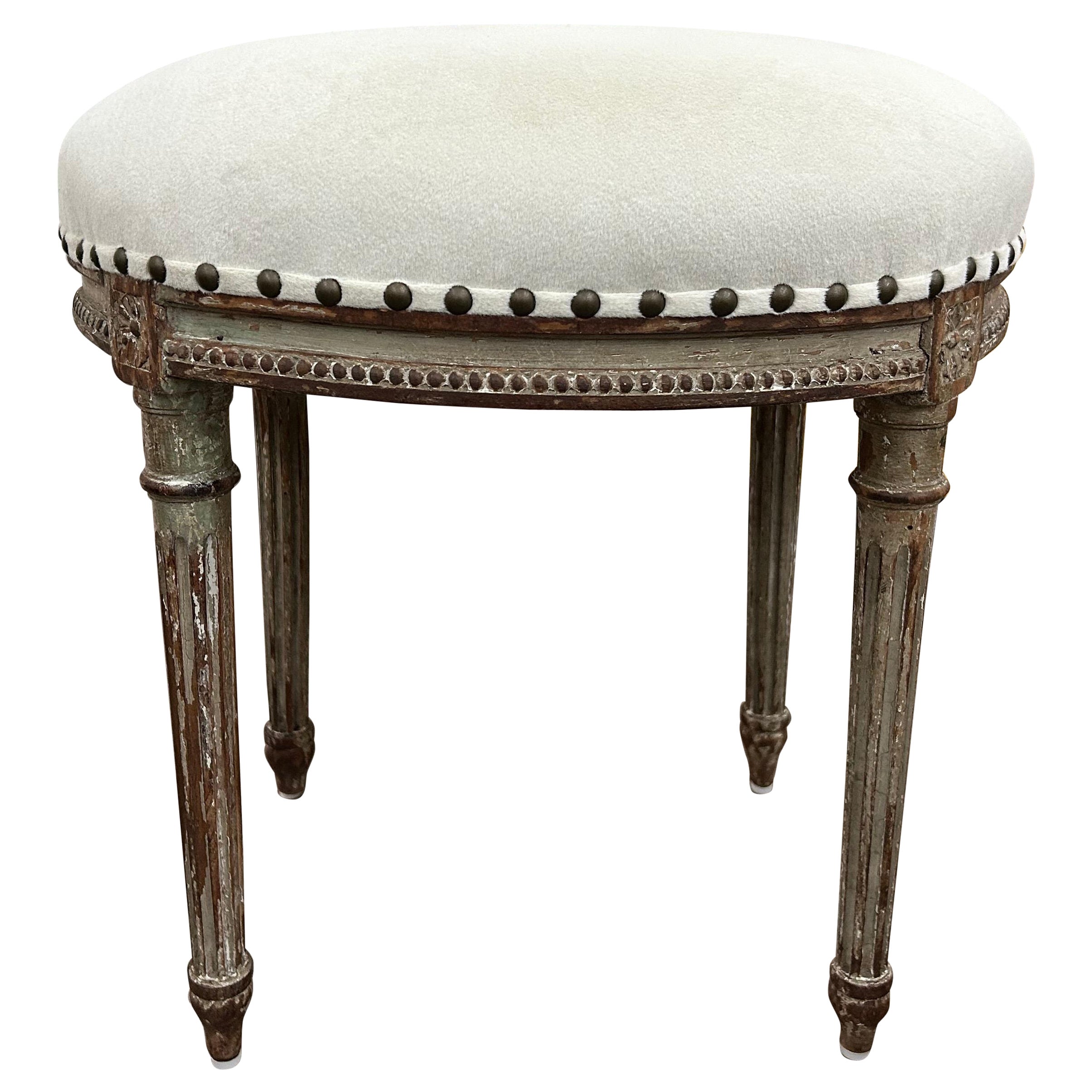 19th Century French Louis XVI Style Ottoman
