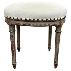 Antique 19th Century French Louis XVI Style Ottoman