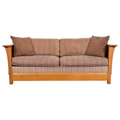 Stickley Mission Oak Arts and Crafts Sleeper Sofa or Loveseat
