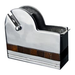 dispenseur à ruban adhésif XL en aluminium et pierre, Italie, 1980