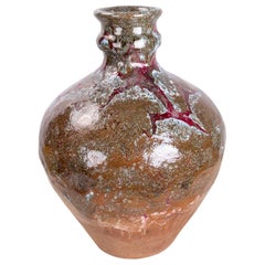 Vaso in ceramica degli anni '70 dal design moderno