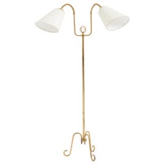 Mid-Century Brass Floor Lamp