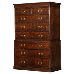 Grande commode à tiroirs en Oak Oak anglais