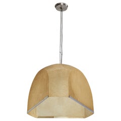 Salvatorre Gregorietti, Pendant Light, Metal, Fiberglass, Italy, 1960s