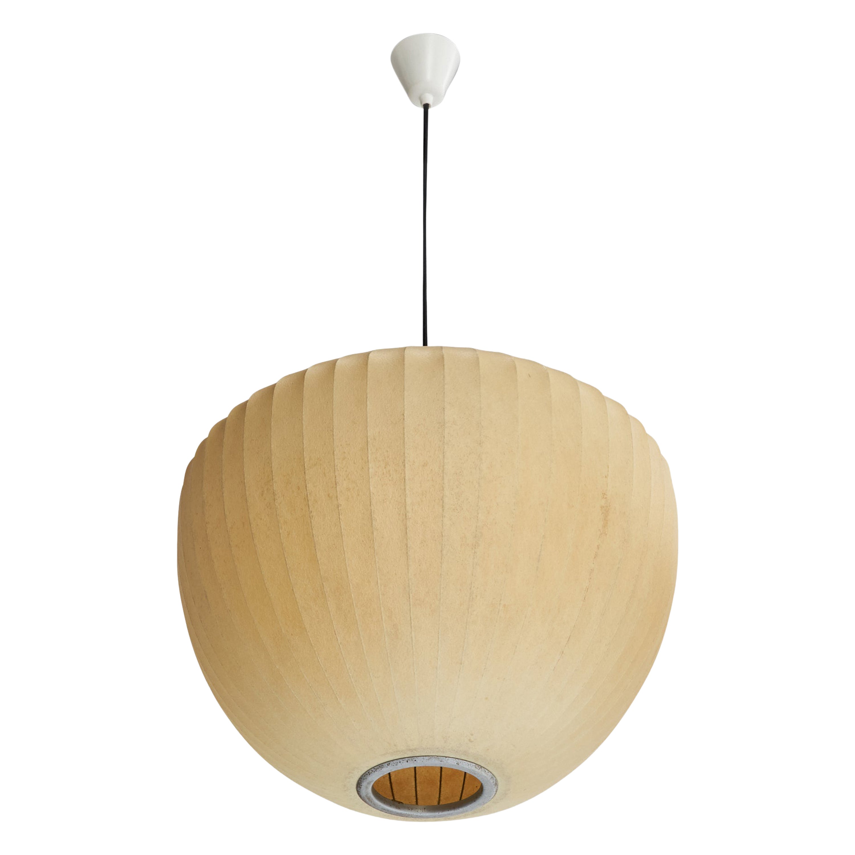 Pendentif bulle George Nelson, acier, plastique, États-Unis, années 1960