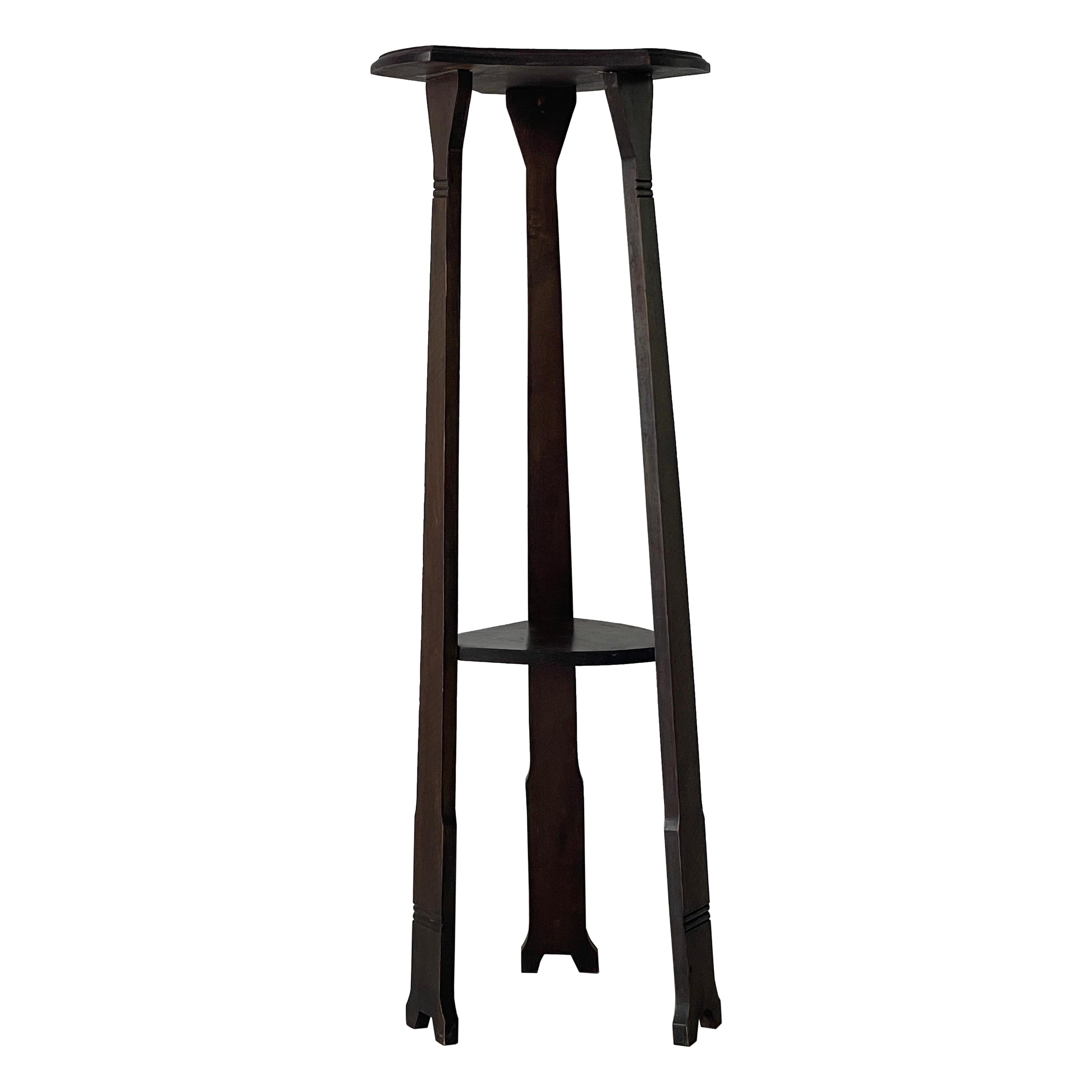 Mid-century Modern Wood Flower or Sculpture Stand, 1950er Jahre, Deutschland im Angebot