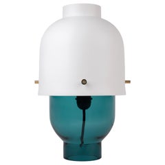 Lampada da tavolo artigianale in porcellana di Nymphenburg Porcelain e vetro di Theresienthal