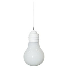 Ingo Maurer inspired Light Bulb Ceiling Lamp Pendant, 1970s
