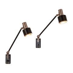 Pair of articulated Stilnovo Wall lights. Italy c1950s
