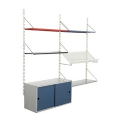 Pilastro Multi-Colored Enameled Metal Two Section Wall Unit