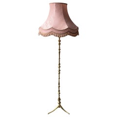 1960’s Vintage floor lamp with brass pole