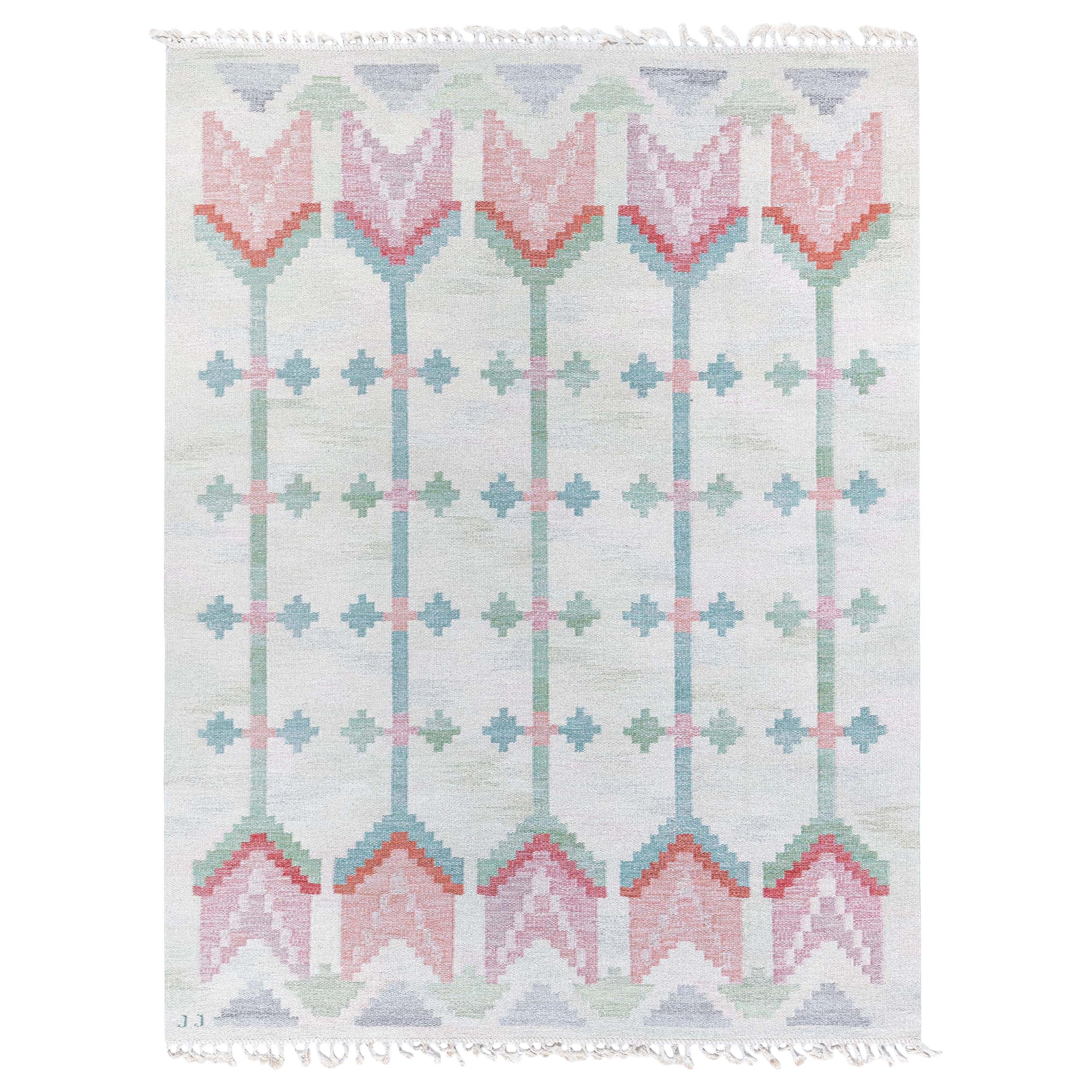 Doris Leslie Blau Vintage Swedish Flat Woven by Judith Johansson