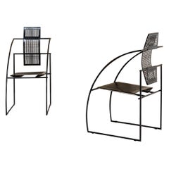 Italian pair of Quinta chairs by Mario Botta for Alias, Italy 1980