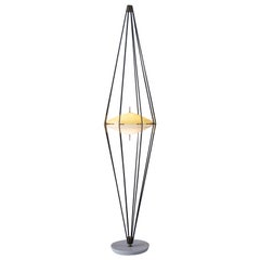 Lampada "Siluro" di Angelo Lelli e Ettore Sottsass per Arredoluce, metà secolo.