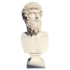 Bust of Lucius Verus - 20th Century Roman Emperor Sculpture