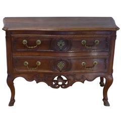 Walnut French Provençal Commode, Period 18th Century, Style Louis XV