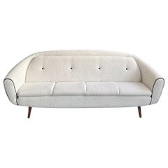 Mid Century Modern 1960’s Boucle Sofa Bed by Greaves and Thomas