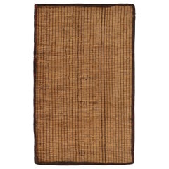 Rug & Kilim’s Moroccan style Tuareg Mat Rug in Beige-Brown Natural Fibers