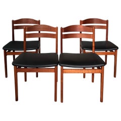 Chaises de salle à manger danoises en teck du milieu du siècle 1960 de Boltinge Stolefabrik
