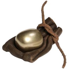 Brass Super Egg by Piet Hein