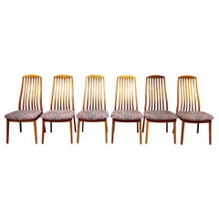 Vintage Teak Danish Modern Preben Schou Dining Chairs - Set of 6