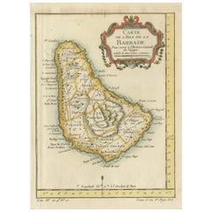 Die Insel Barbados auf dem Höhepunkt der Plantagenwirtschaft, um 1759