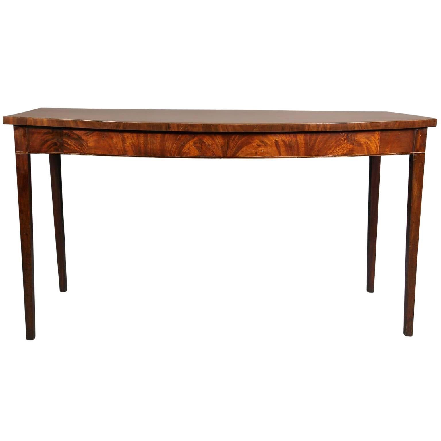George III Mahogany and Banded Serving Table