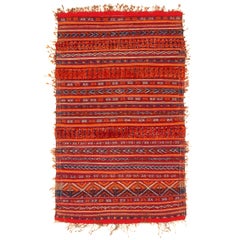 Rare Antique Zemmour Moroccan Berber Rug