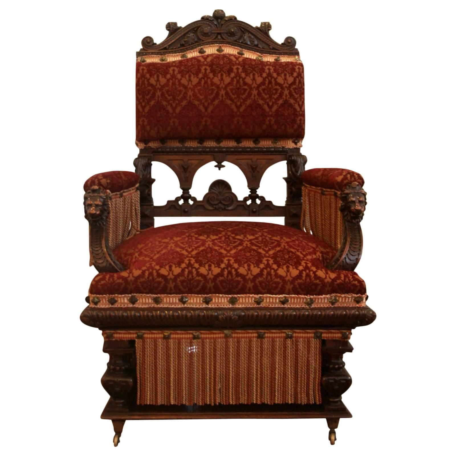 19th Century Carved Parlor Chair