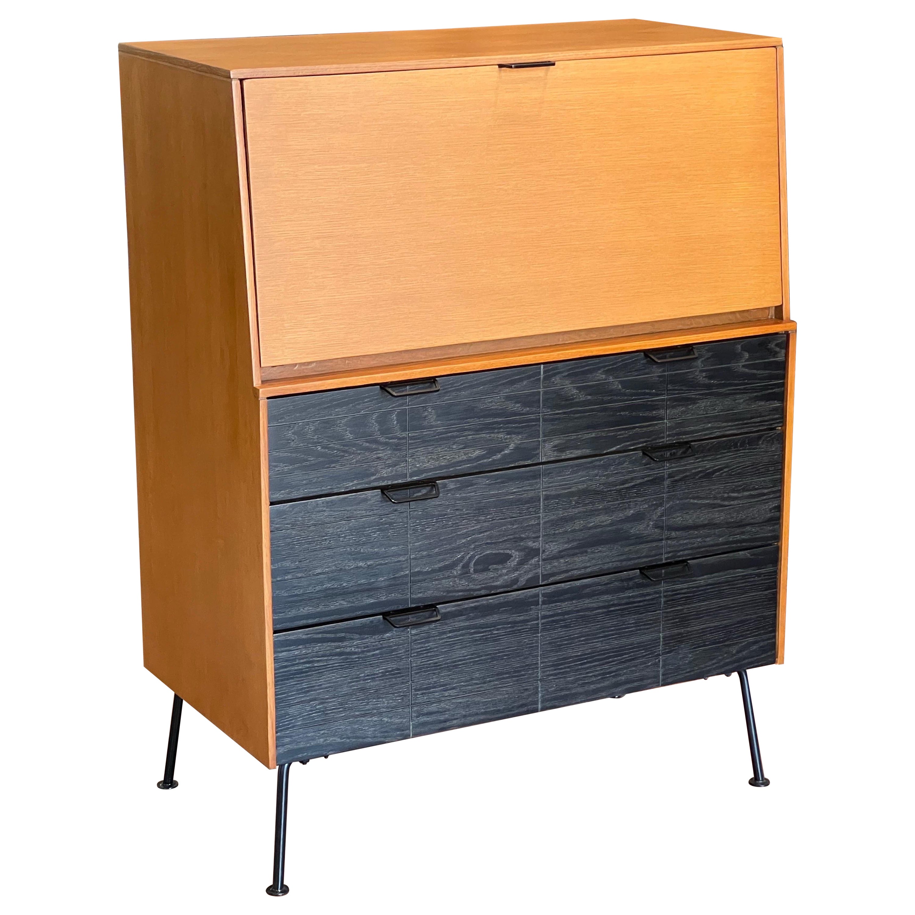Mid-Century Modern Mengel Drop Front Secretary Desk by Raymond Loewy
