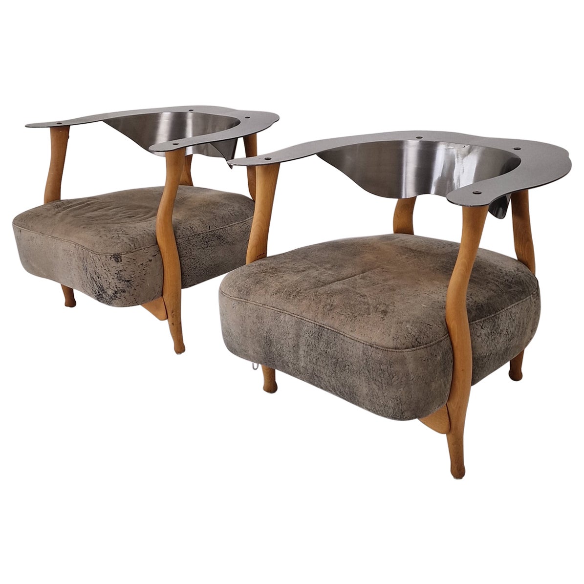 Set of 2 ‘Fantasy Island’ Lounge Chairs by Kurt Bayer, 1980's