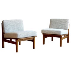 1950’s Danish Boucle Slipper Chairs