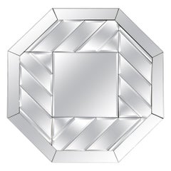 Post Modern Octagonal Beveled Mirror