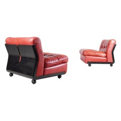 Set of Mario Bellini Amanta Lounge Chair C&B Italia B&B Italia Modular Sofa