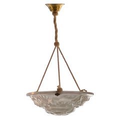 Antique French Art Deco Chandelier by Degue