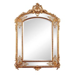 Large Napoleon III Palatial Parclose Mirror, Circa 1860