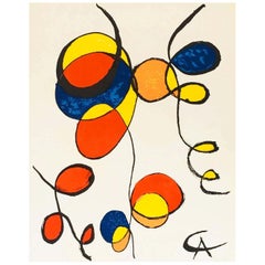 Litografía vintage de Alexander Calder (Grabados de Calder de los años 70)