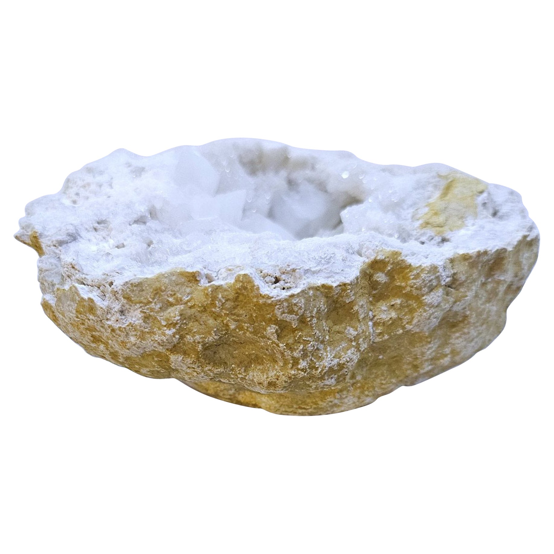 Geoda de Cristal Pieza de Exhibición de Espécimen Natural, Cinco Pulgadas - OFERTA DE CIERRE en venta