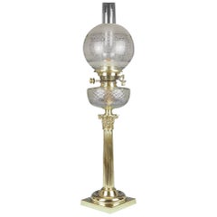 Lampe à huile anglaise ancienne Hinks and Sons en laiton